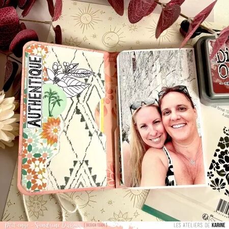 Die-cuts - Terre & Jasmin - papier  - Les Ateliers de Karine