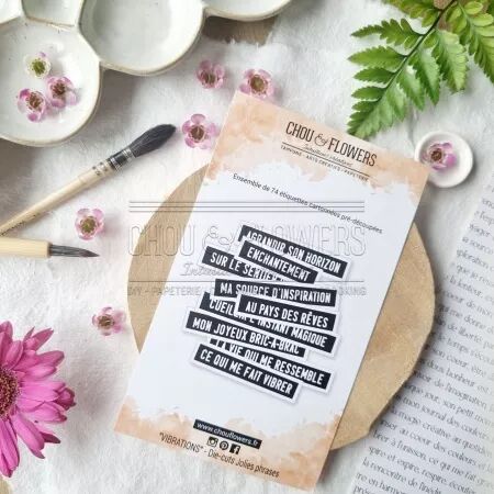 Die-cuts - Vibrations - Jolies phrases