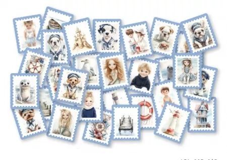 Die-cuts - Waves of the sea - Timbres