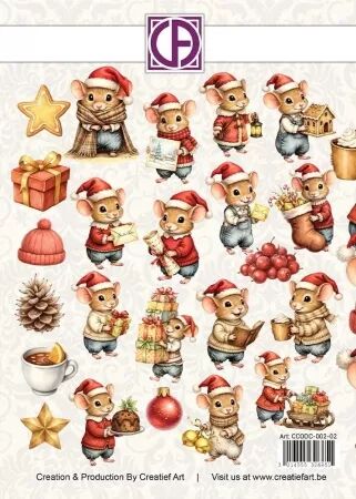Die-cuts -Sweet Little Mice Christmas