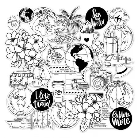 Die-cuts calque - Horizons - Floril&egrave;ges Design