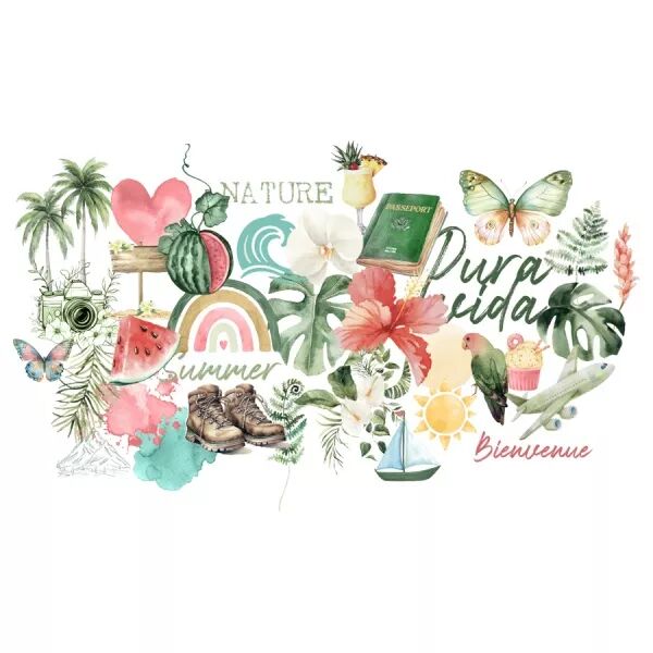 Die cuts calque - Pura Vida - Ateliers de Karine