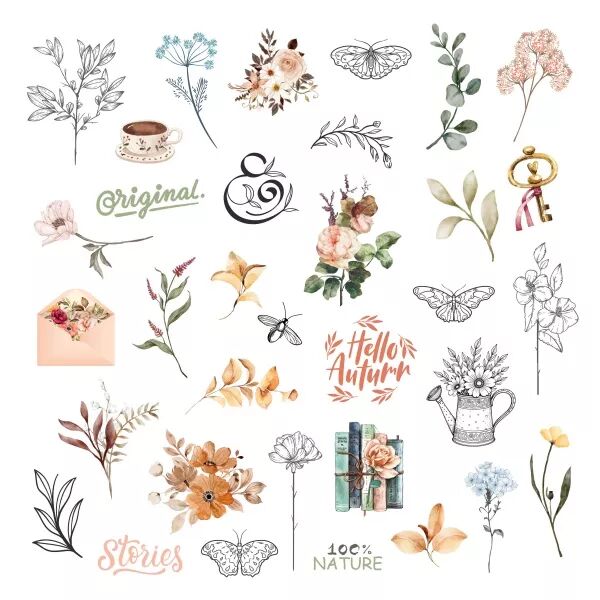Die-cuts calque - Vintage Journal
