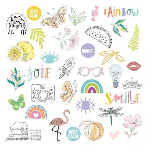 Die-Cuts Calque- Rainbow