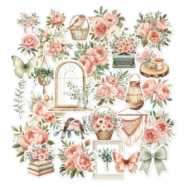 Die-cuts imprim�s MURMURES - Floril�ges design