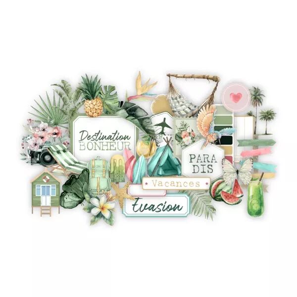 Die cuts papier - Pura Vida - Ateliers de Karine