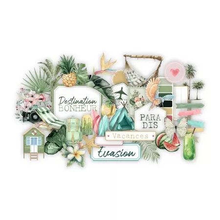 Die cuts papier - Pura Vida - Ateliers de Karine