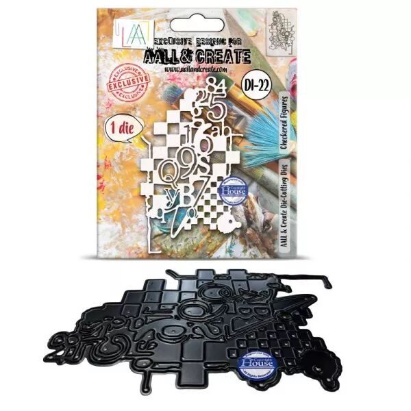 Die DI-22 - Checkered Figures - AALL and Create