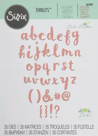 Die Thinlits - alphabet cursif
