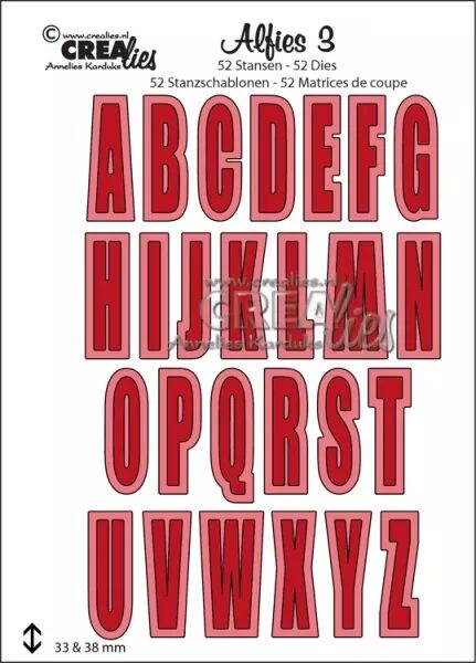 Dies - Alfies - Alphabet capitals & shadows