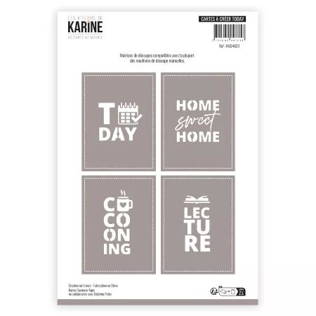 Dies - Cartes &agrave; cr&eacute;er Today - Histoires au naturel - Ateliers de Karine