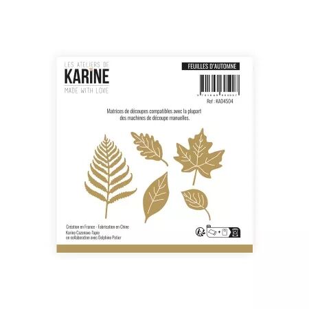 Dies - Feuilles d\'Automne - Made with Love - collection Made with love - Les ateliers de Karine