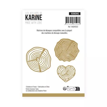 Dies - Rondins - Made with Love - collection Made with love - Les ateliers de Karine