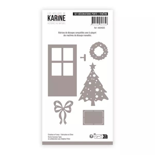 Dies - Set D�corations Porte / Fen�tre - Histoires au naturel - Ateliers de Karine