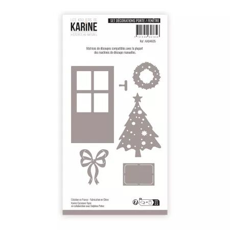 Dies - Set D&eacute;corations Porte / Fen&ecirc;tre - Histoires au naturel - Ateliers de Karine