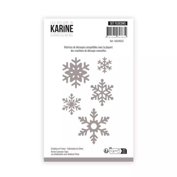 Dies - Set Flocons - Histoires au naturel - Ateliers de Karine