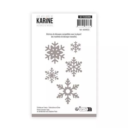 Dies - Set Flocons - Histoires au naturel - Ateliers de Karine