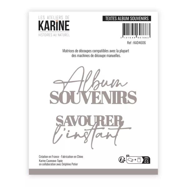 Dies - Textes album souvenirs - Histoires au naturel - Ateliers de Karine