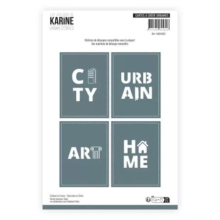 Dies Cartes &agrave; cr&eacute;er Urbaines - Urban Stories - Ateliers de Karine