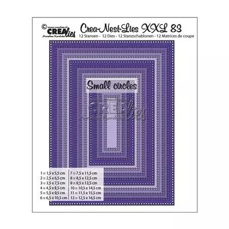 dies Crea-Nest-Lies-XXL - Rectangles with small circles 83