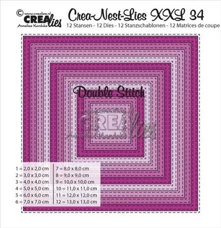 Dies Crea-Nest-Lies-XXL 34 - Carr� Stitched in/out