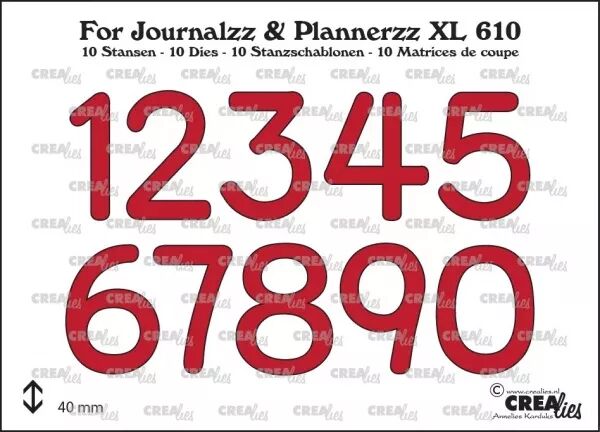 Dies Journalzz & Plannerzz - Chiffres  - Crealies