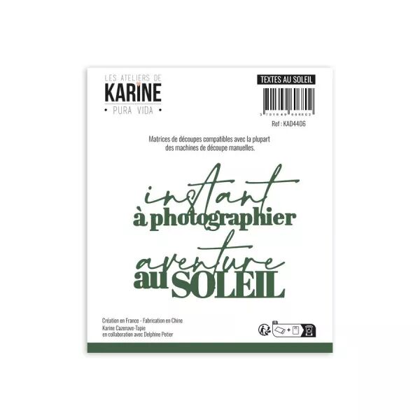 Dies Textes Au soleil - Pura Vida - Ateliers de Karine