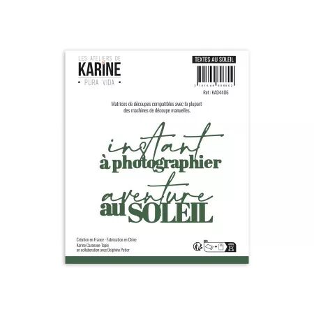 Dies Textes Au soleil - Pura Vida - Ateliers de Karine