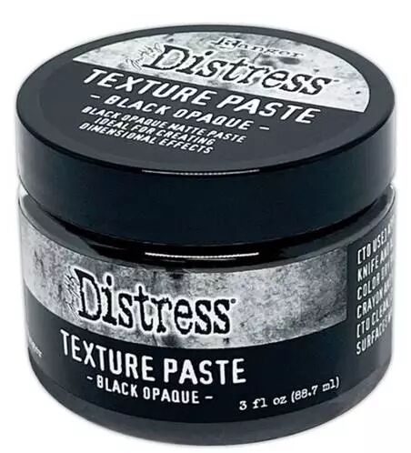 Distress Texture Paste Black Opaque