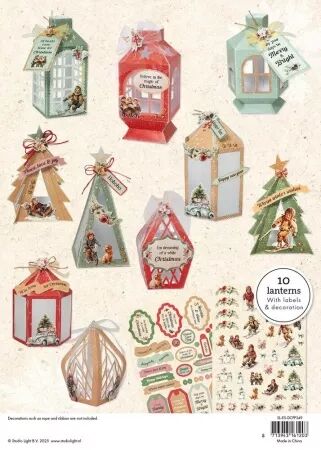 DIY Lanterns - Sparkling Christmas - 10 lanternes - Studio Light