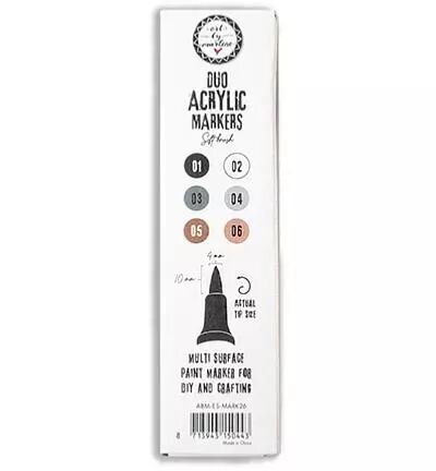 Duo Acrylic Markers - Browns