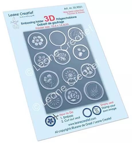 Embossing floder 3D - Wax Flowers & Leaves