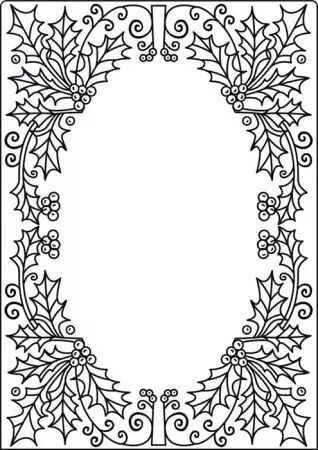 Embossing Folder - A4 - Cadre de Noël