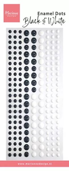 Enamel Dots - Black&White