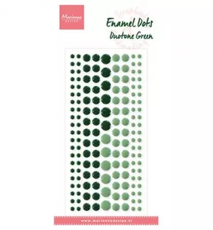 Enamel Dots - Duotone Green