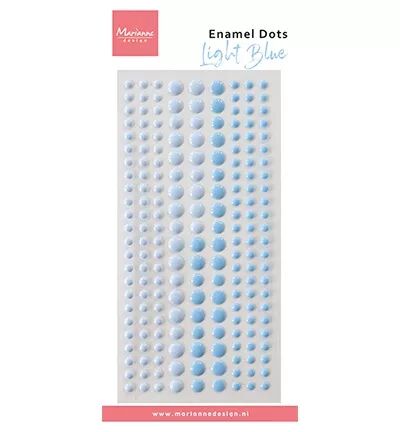 Enamel Dots - Light Blue