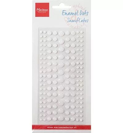 Enamel dots - Snoflakes - Marianne Design