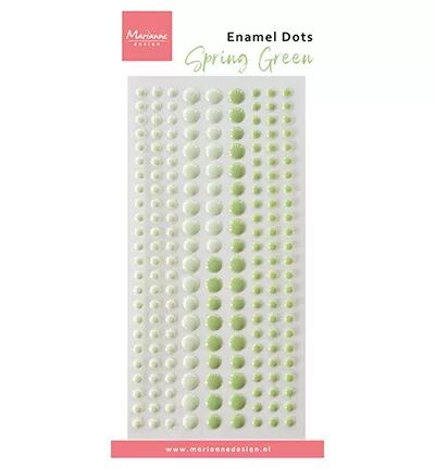 Enamel Dots - Spring green
