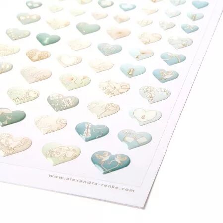 Enamel dots autocollants - Happiness in love  - Alexandra Renke