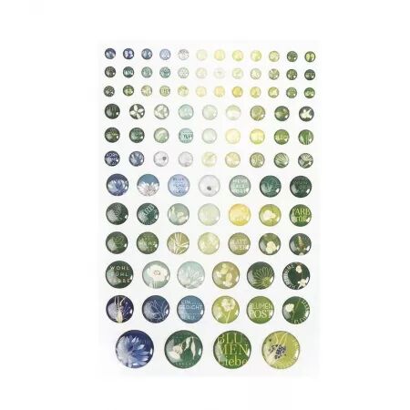 Enamel dots autocollants - Le temps des fleurs- Alexandra Renke