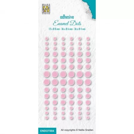 Enamel dots brillants adhésifs - Rose - Nellie\' Choice
