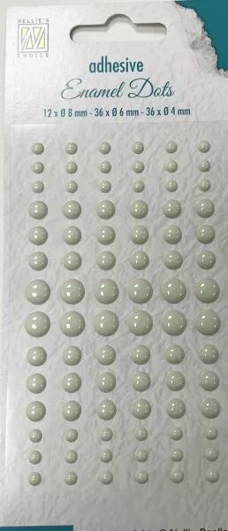 Enamel dots brillants adh�sifs - Vert menthe - Nellie\' Choice