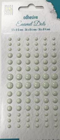 Enamel dots brillants adh&eacute;sifs - Vert menthe - Nellie\' Choice