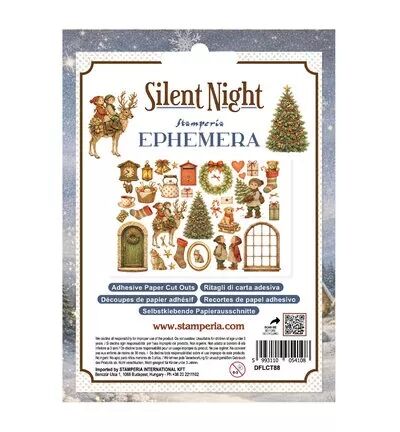 Ephemera adh&eacute;sifs - Silent Night - Stamperia