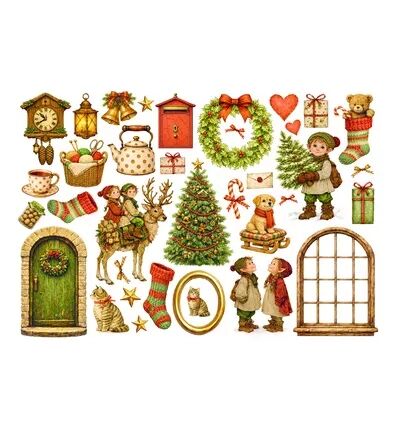 Ephemera adh&eacute;sifs - Silent Night - Stamperia