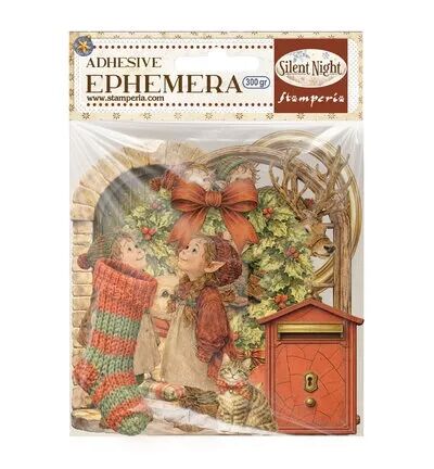 Ephemera adh&eacute;sifs - Silent Night - Stamperia