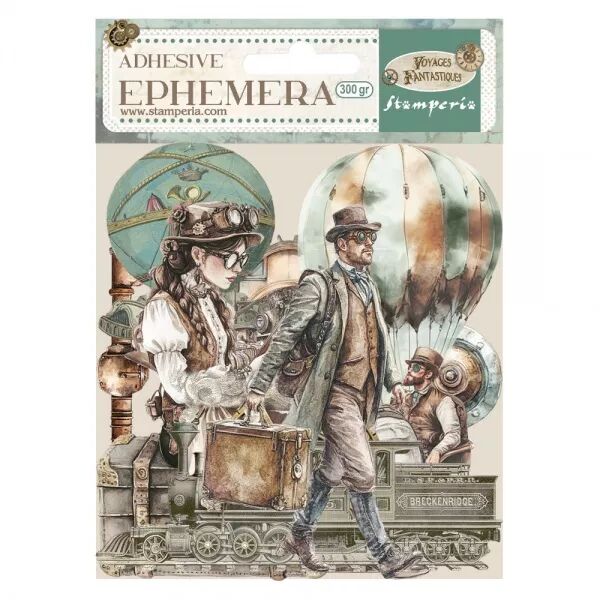 Ephemera adh�sifs - Voyages fantastiques - Stamperia