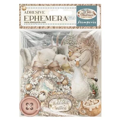 Ephemera adh�sifs - White Christmas - Stamperia