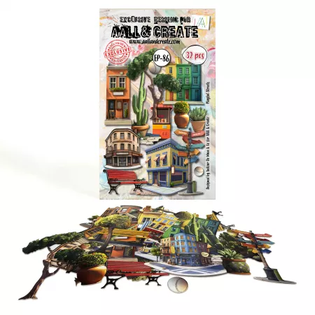Ephemera Die-cuts - #86 - Playful Streets - AALL & Create