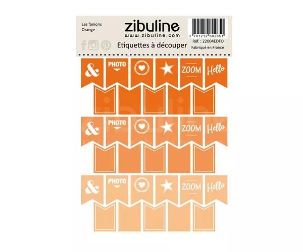 Etiquettes � d�couper - Les fanions - Orange